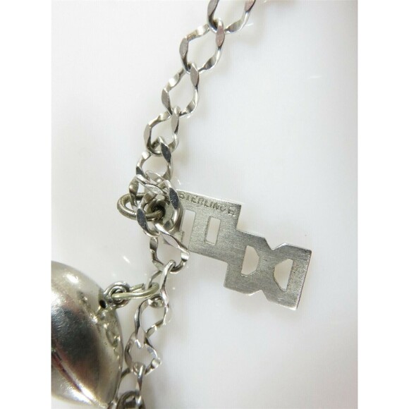 Vintage Sterling Silver High School Charm Bracelet 7" TL With Charms - Picture 7 of 11